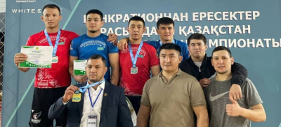 В чемпионате по древнему олимпийскому виду единоборств участвовали полицейские из области Абай