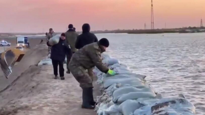 Уровень воды в реке Урал продолжает повышаться